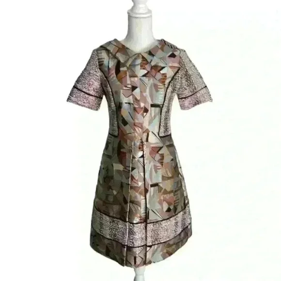 Miri New York Metallic Dress Size 00 Fits Like A Size 4-6 - Picture 4 of 10